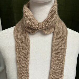 Handmade Alpaca Cashmere Knit Neck Scarf